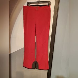 Frauenschuh ski pants red size 4 (large)